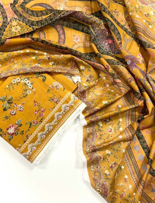 Mausummery Digital Printed Khaddar 3 PC