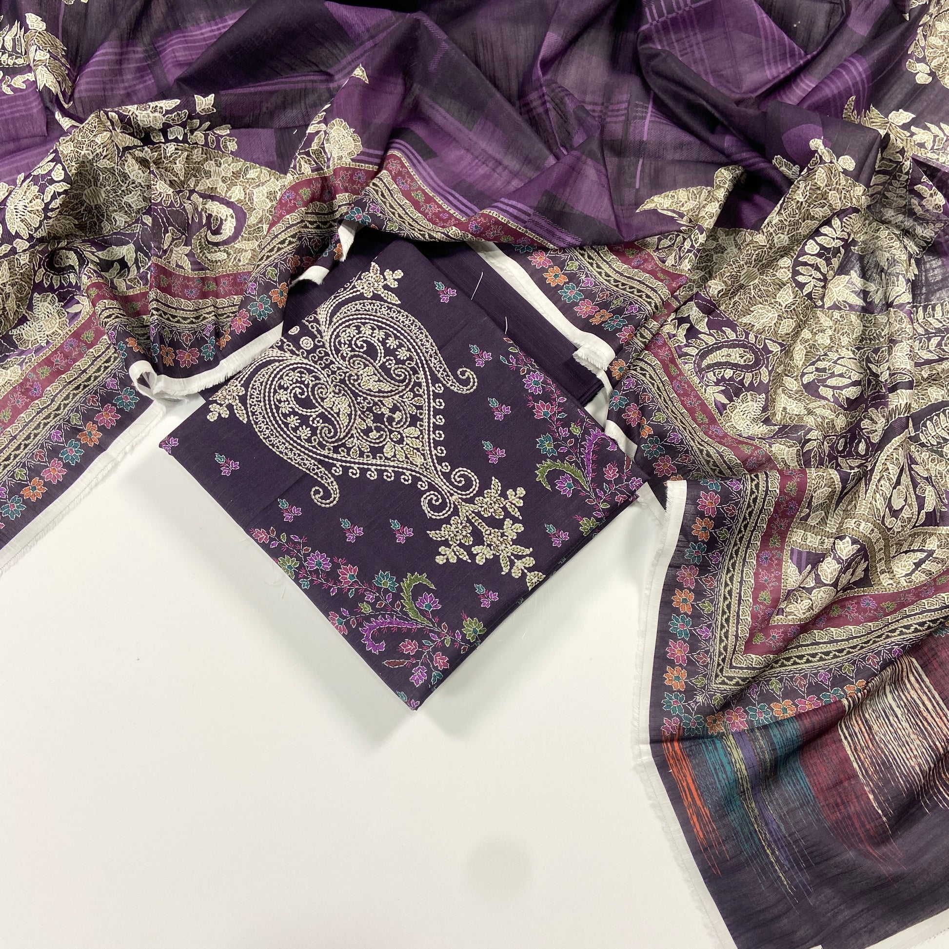 Mausummery Digital Printed Khaddar 3 PC