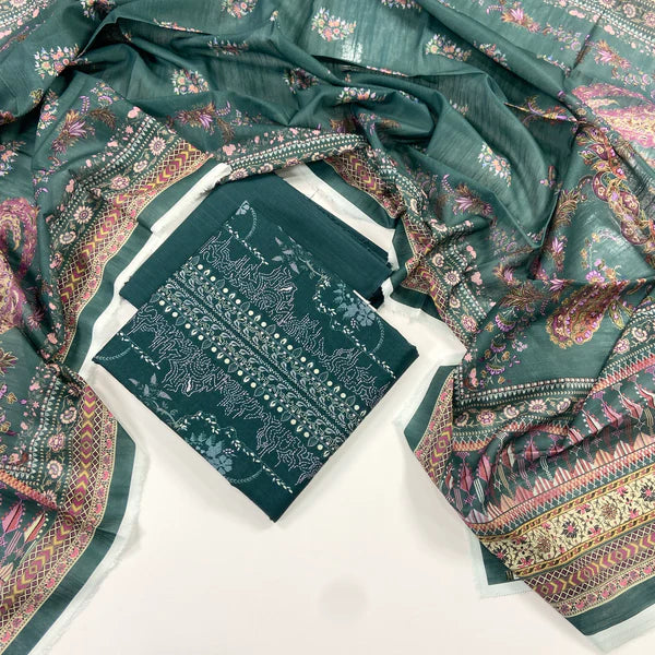 Mausummery Digital Printed Khaddar 3 PC