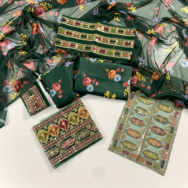 Aneela Luxury Silk With Embroidered 3PC