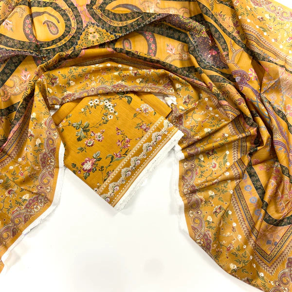 Mausummery Digital Printed Khaddar 3 PC