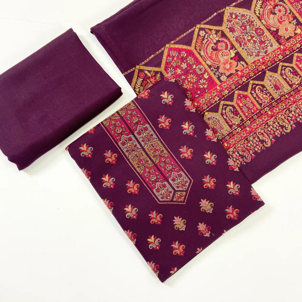Anaya Noor Pashmina with Jacquard 3PC D1