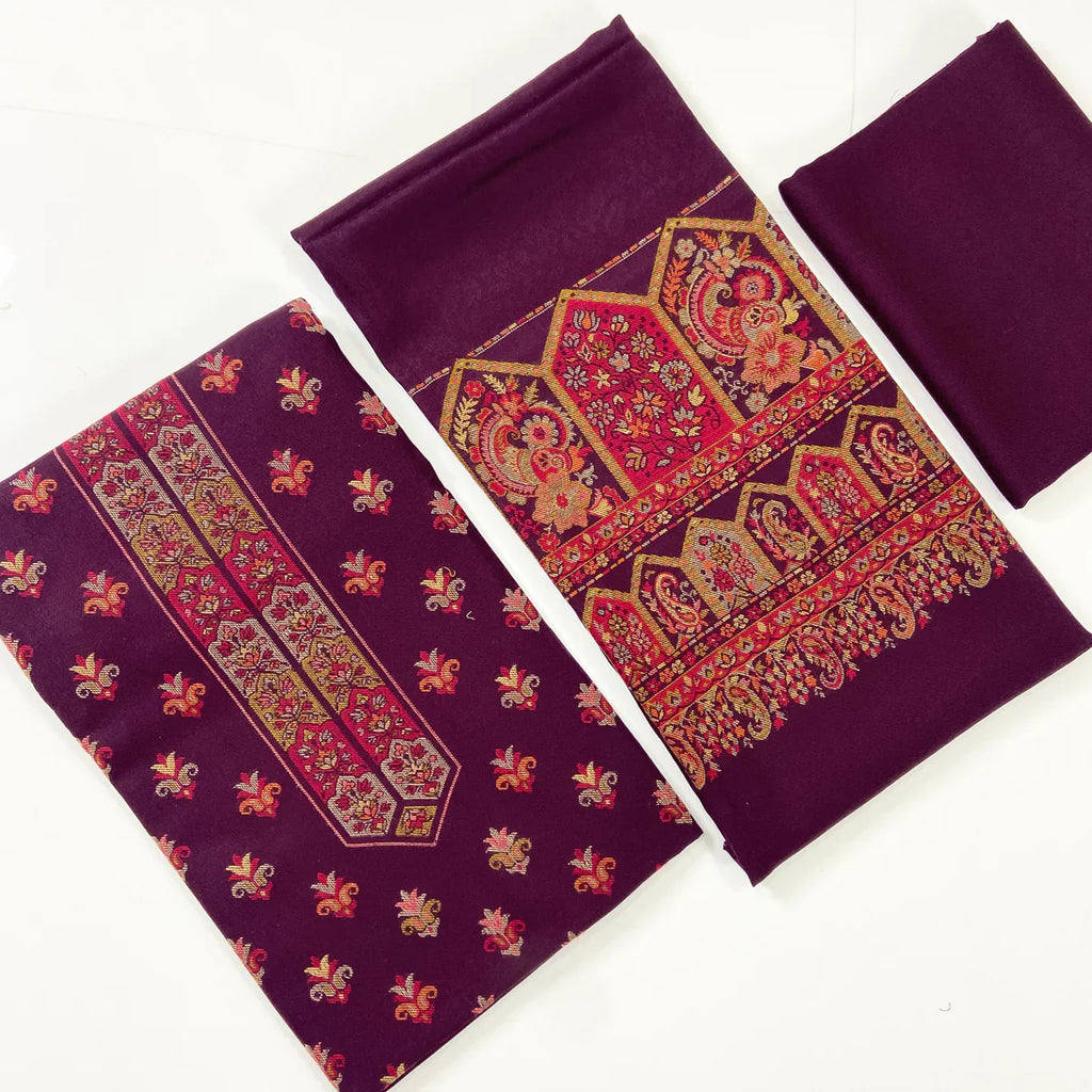 Anaya Noor Pashmina with Jacquard 3PC D1