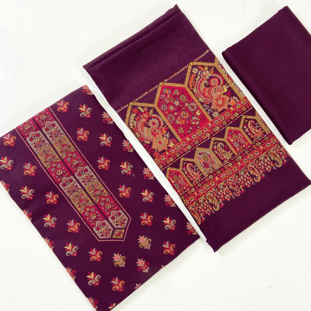 Anaya Noor Pashmina with Jacquard 3PC D1