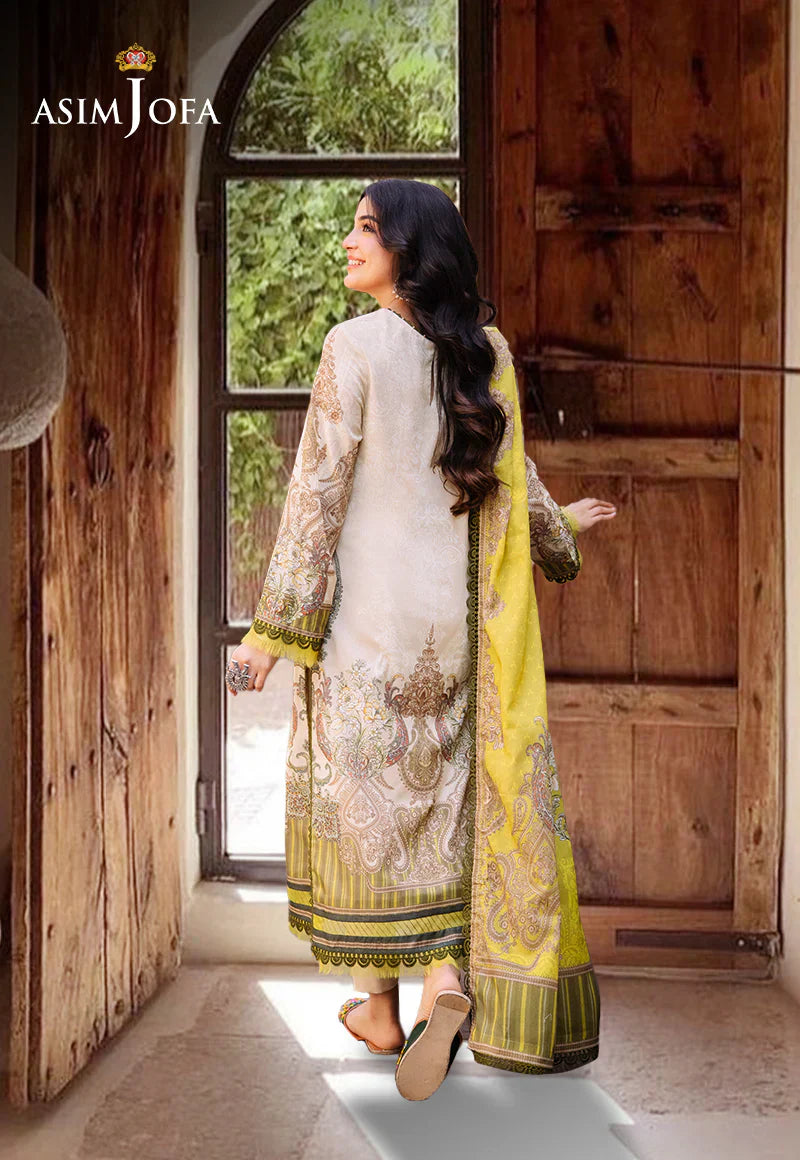 Asim Jofa Digital Printed Khaddar 3PC