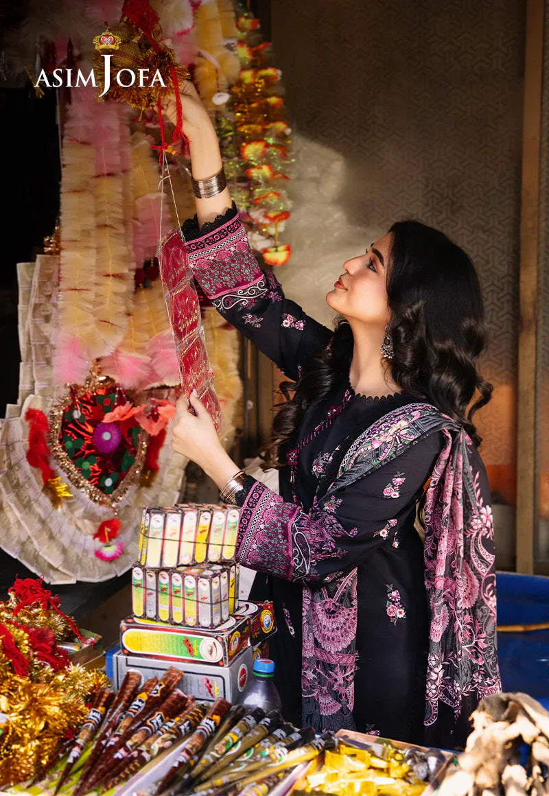 Asim Jofa Digital Printed Khaddar 3PC D4