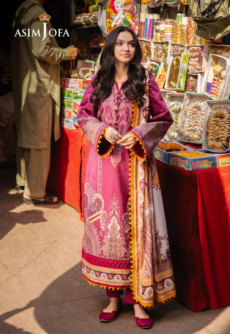 Asim Jofa Digital Printed Khaddar 3PC D5