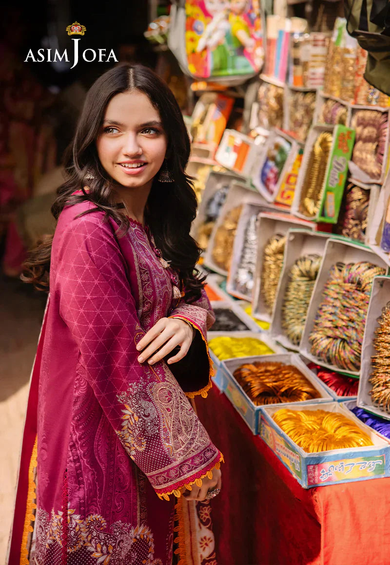 Asim Jofa Digital Printed Khaddar 3PC D5