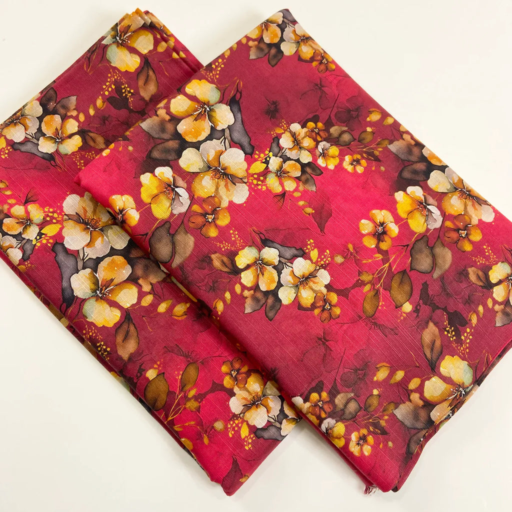 Bin Saeed Digital Printed Khaddar 2 Piece D10