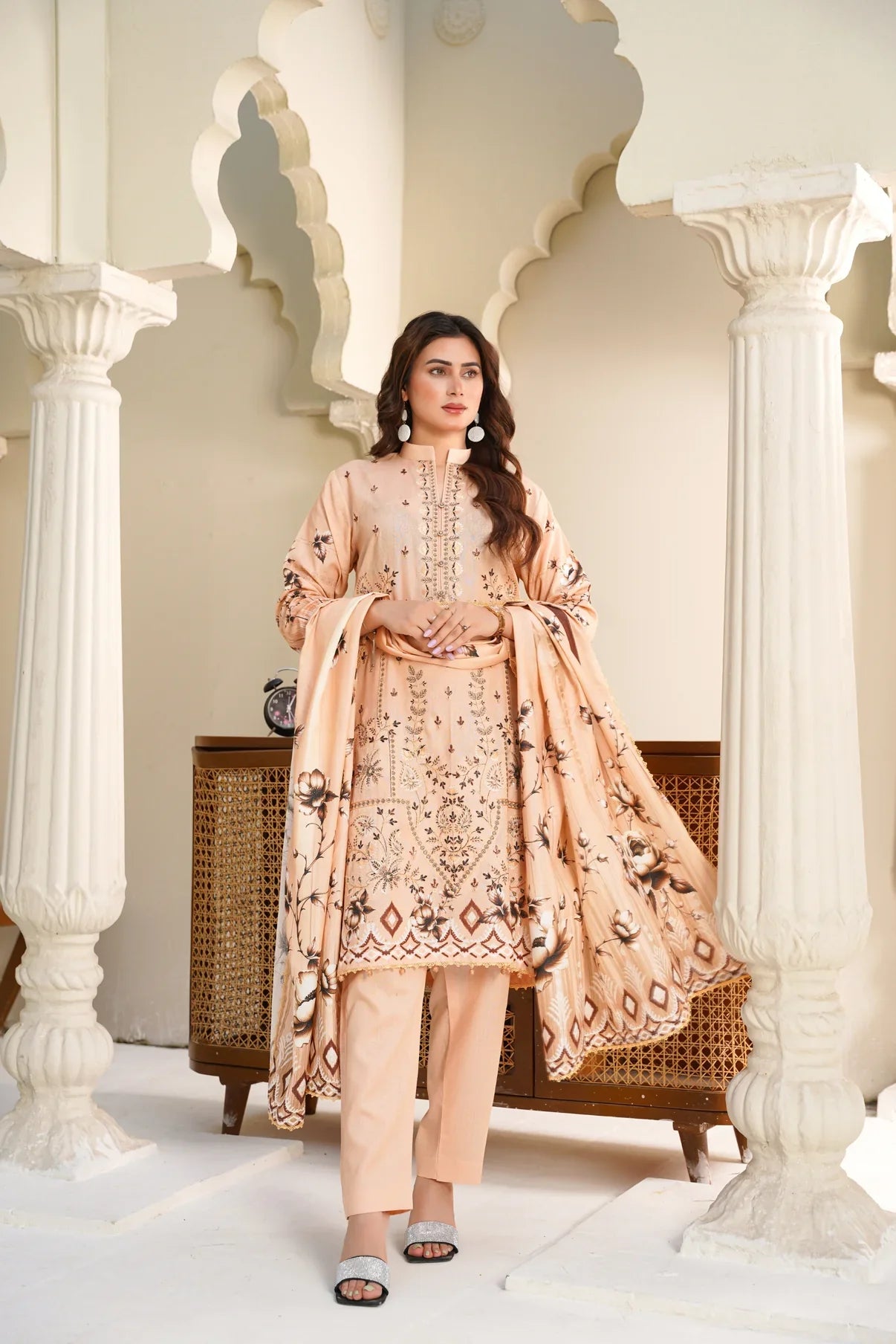 Cora By Anaya Noor Emb Karandi 3 PC D1