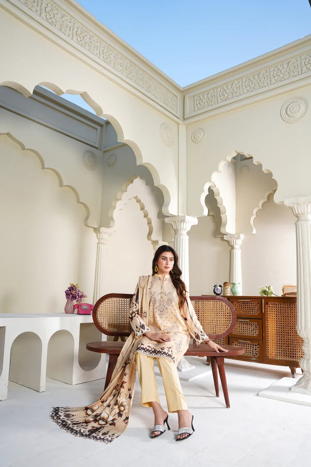 Cora By Anaya Noor Emb Karandi 3 PC D4