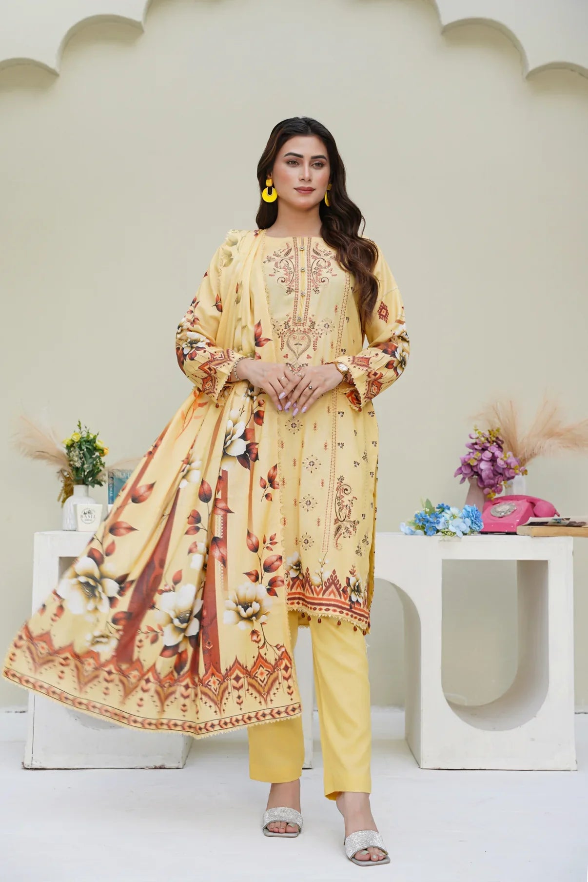 Cora By Anaya Noor Emb Karandi 3 PC D5