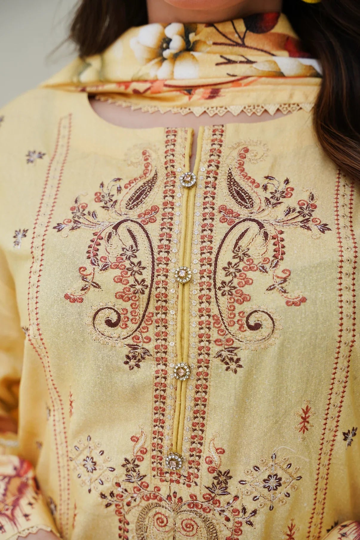 Cora By Anaya Noor Emb Karandi 3 PC D5