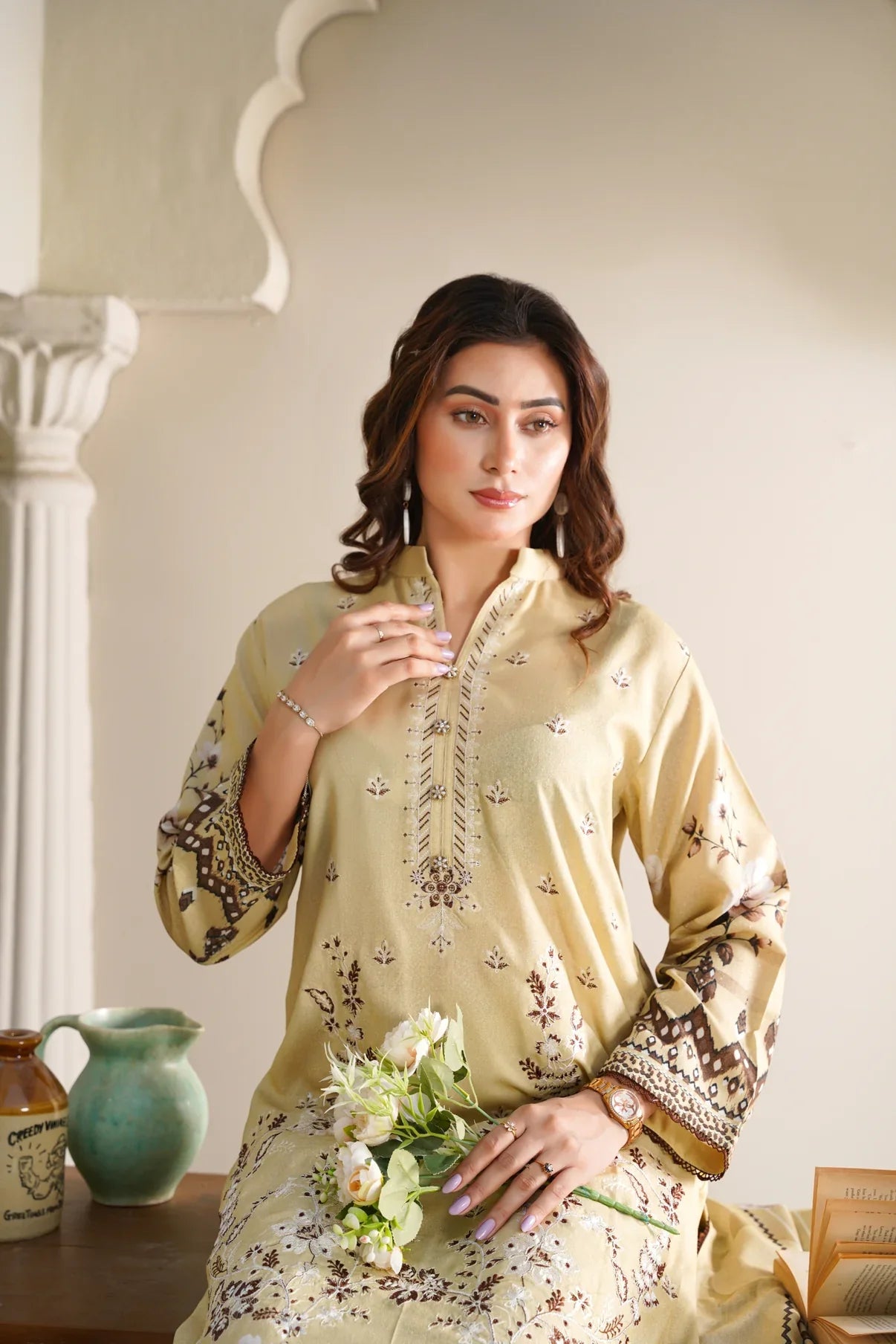 Cora By Anaya Noor Emb Karandi 3 PC D6