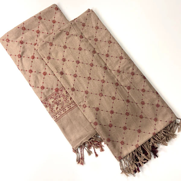 Embroidered Pashmina Jacquard Shawl