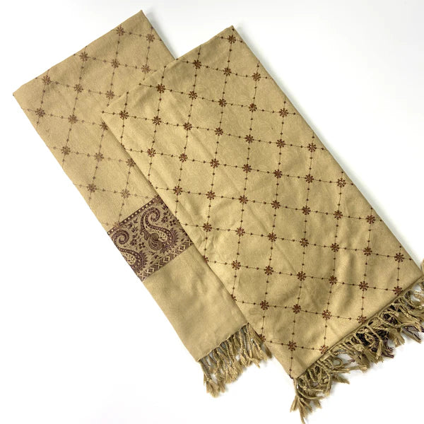 Embroidered Pashmina Jacquard Shawl