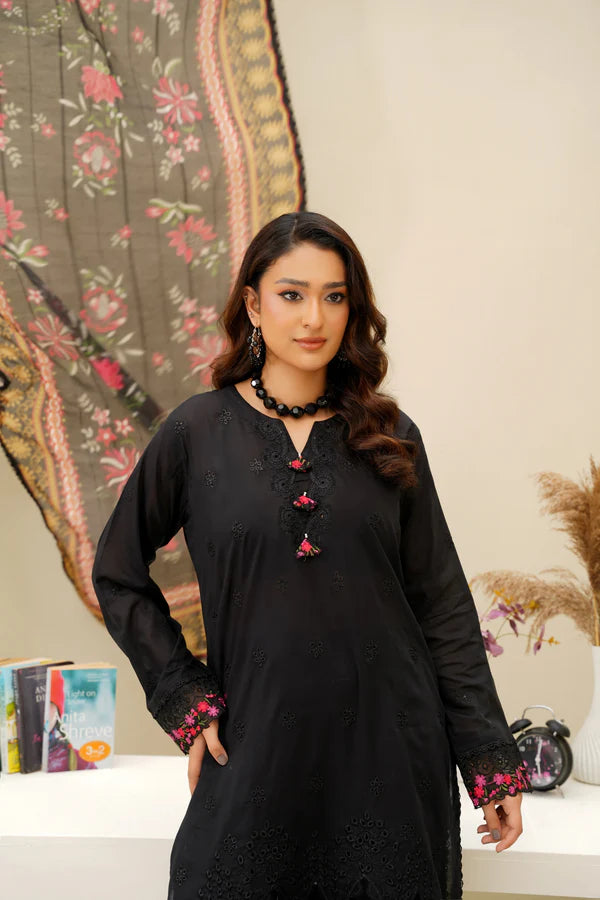 Virsa By Anaya Noor Chikenkari Lawn With Aplic 3PC