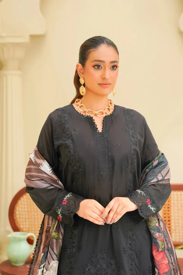 Virsa By Anaya Noor Chikenkari Lawn With Aplic 3PC