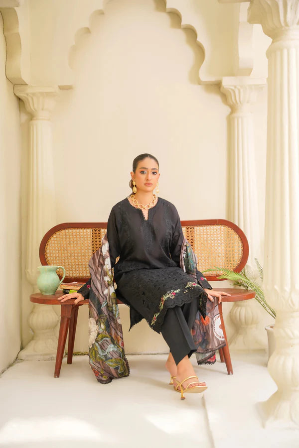 Virsa By Anaya Noor Chikenkari Lawn With Aplic 3PC