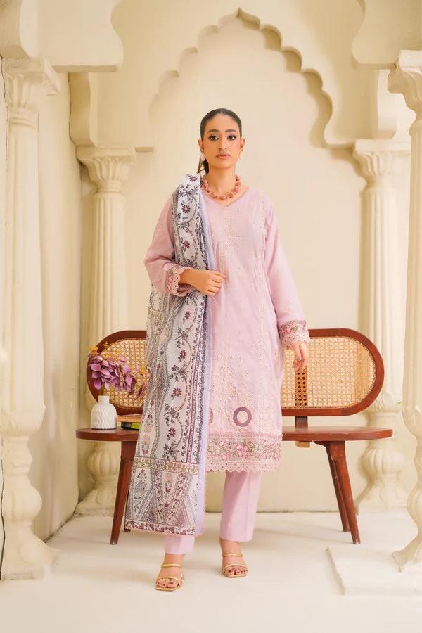 Virsa By Anaya Noor Chikenkari Lawn With Aplic 3PC