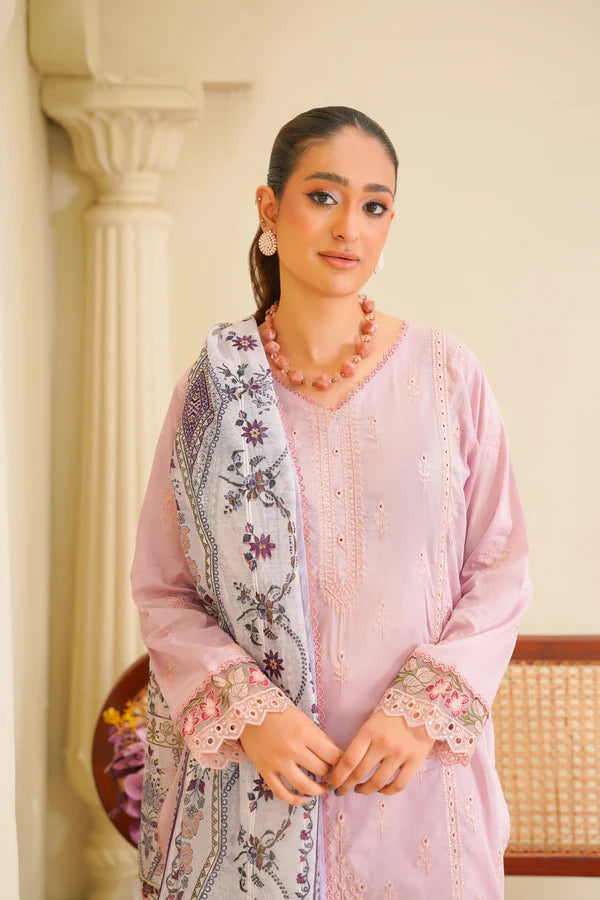 Virsa By Anaya Noor Chikenkari Lawn With Aplic 3PC