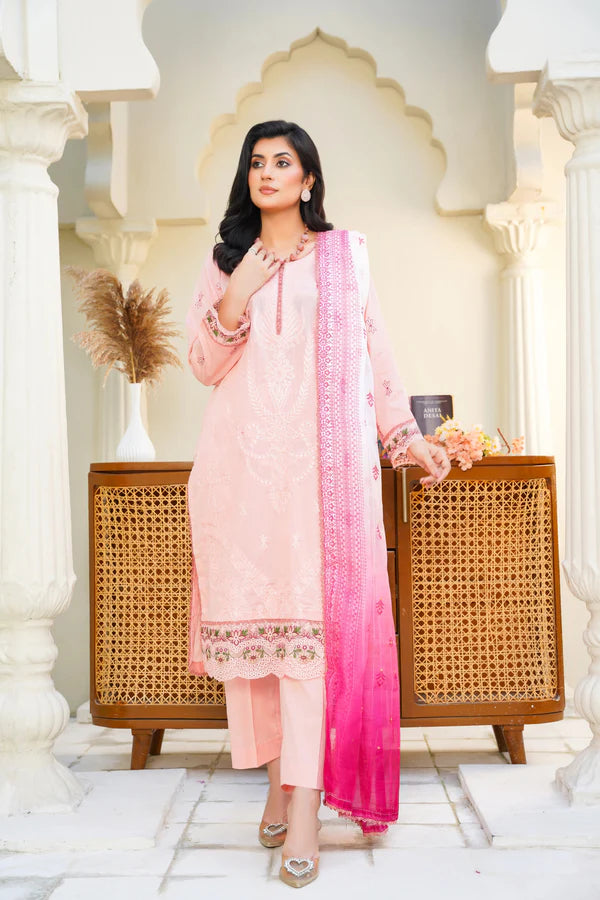 Virsa By Anaya Noor Chikenkari Lawn With Aplic 3PC