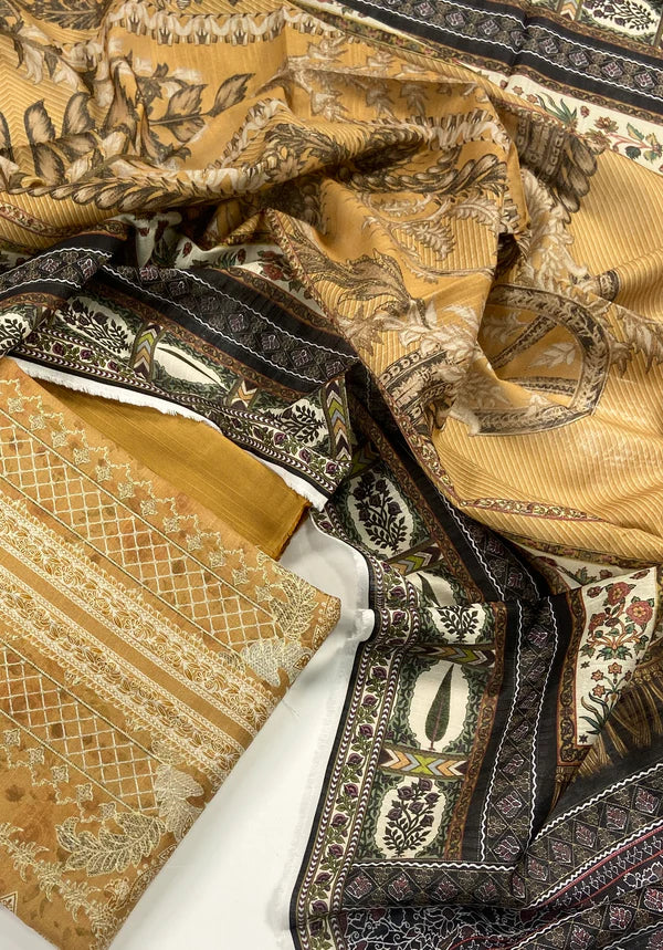 Mausummery Digital Printed Khaddar 3 PC