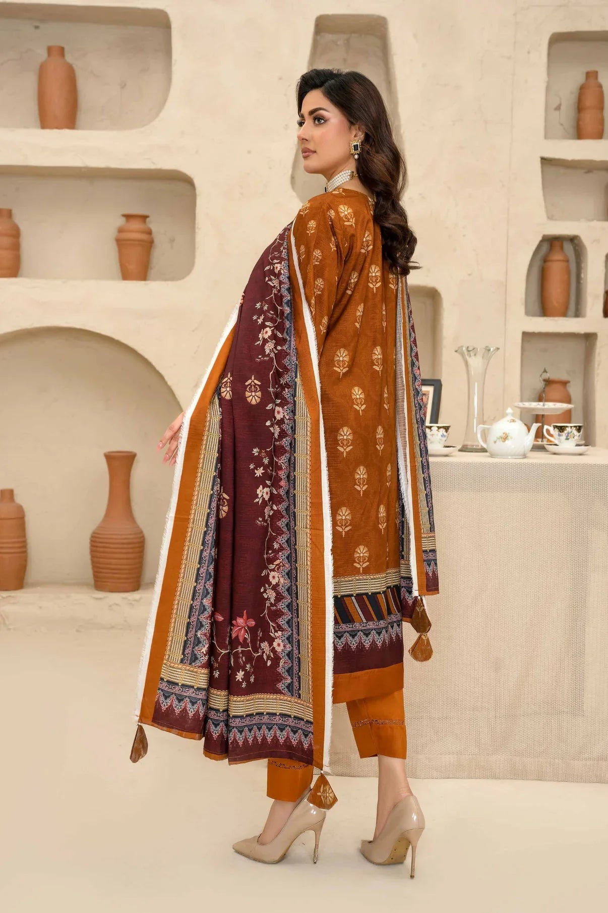 Esha Eshal by Bin Ilyas Premium Printed Viscose 3PC D2