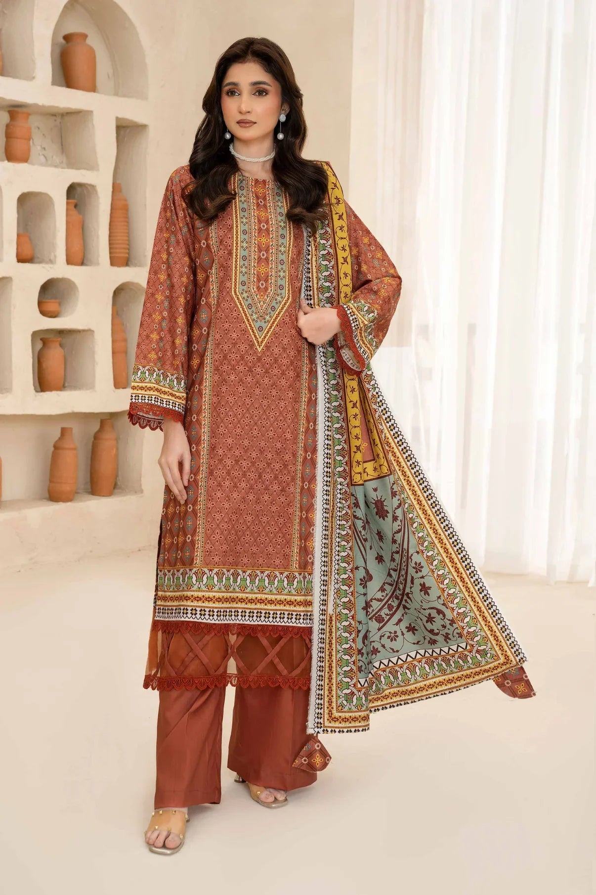 Esha Eshal by Bin Ilyas Premium Printed Viscose 3PC D5