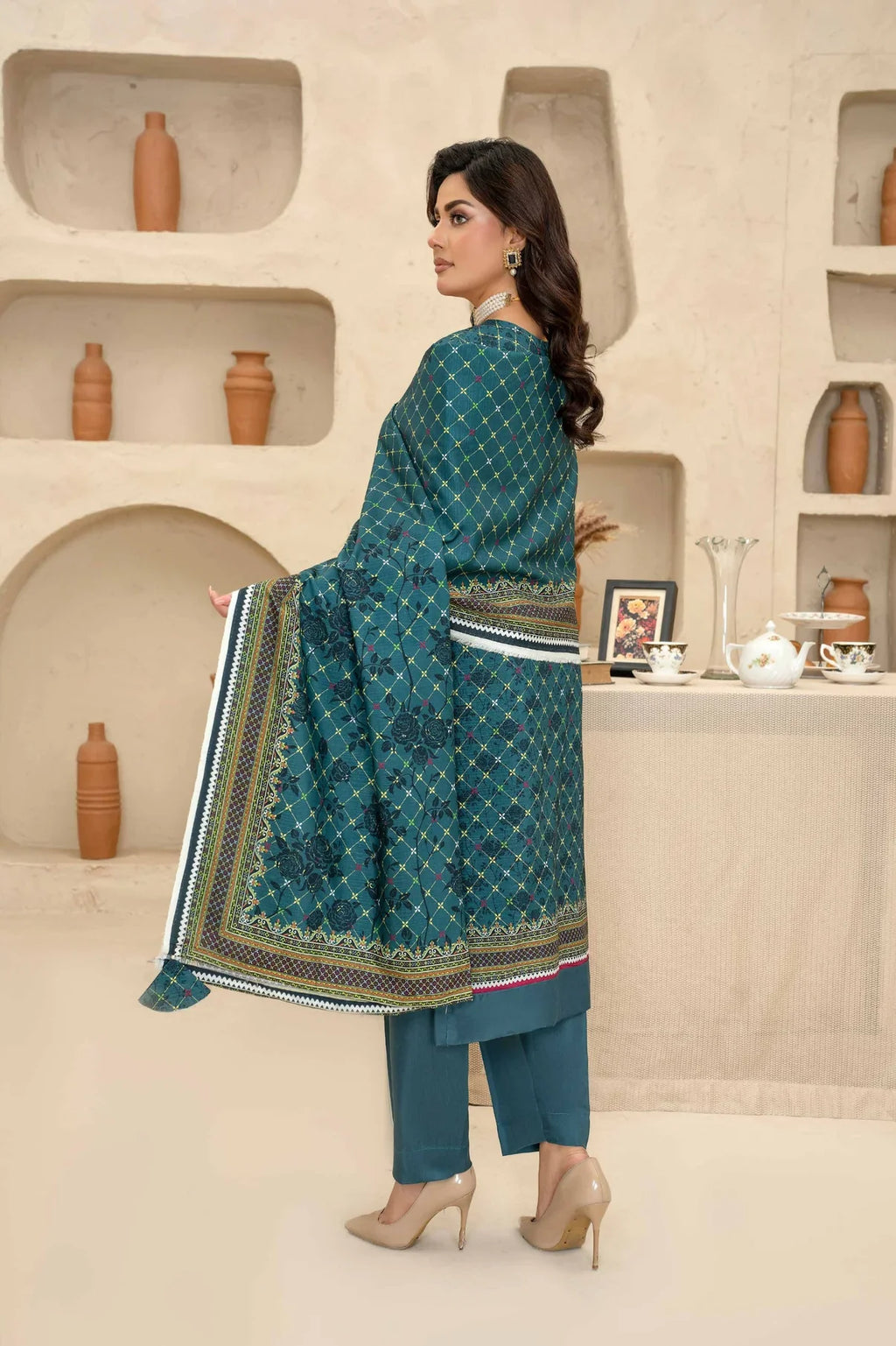 Esha Eshal by Bin Ilyas Premium Printed Viscose 3PC D6