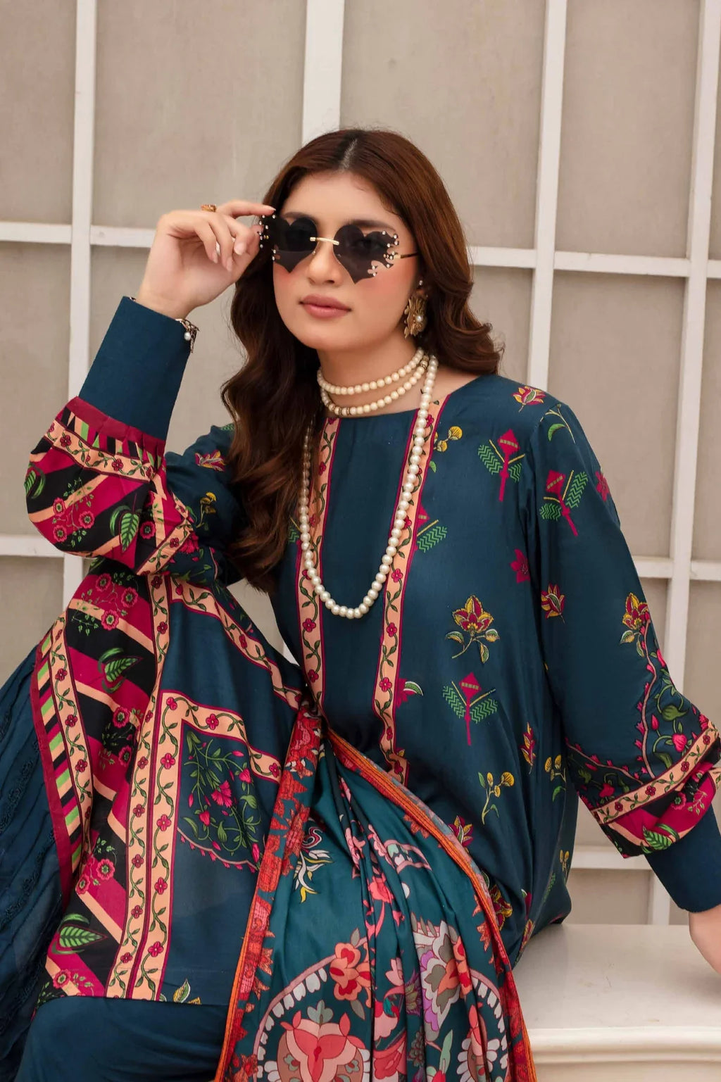 Fabiha By Feroza Digital Printed Linen 3PC D1