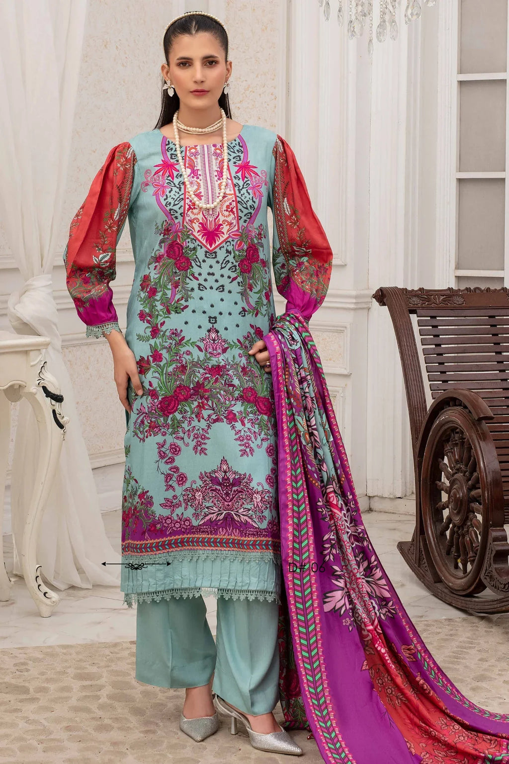 Fabiha By Feroza Digital Printed Linen 3PC D4