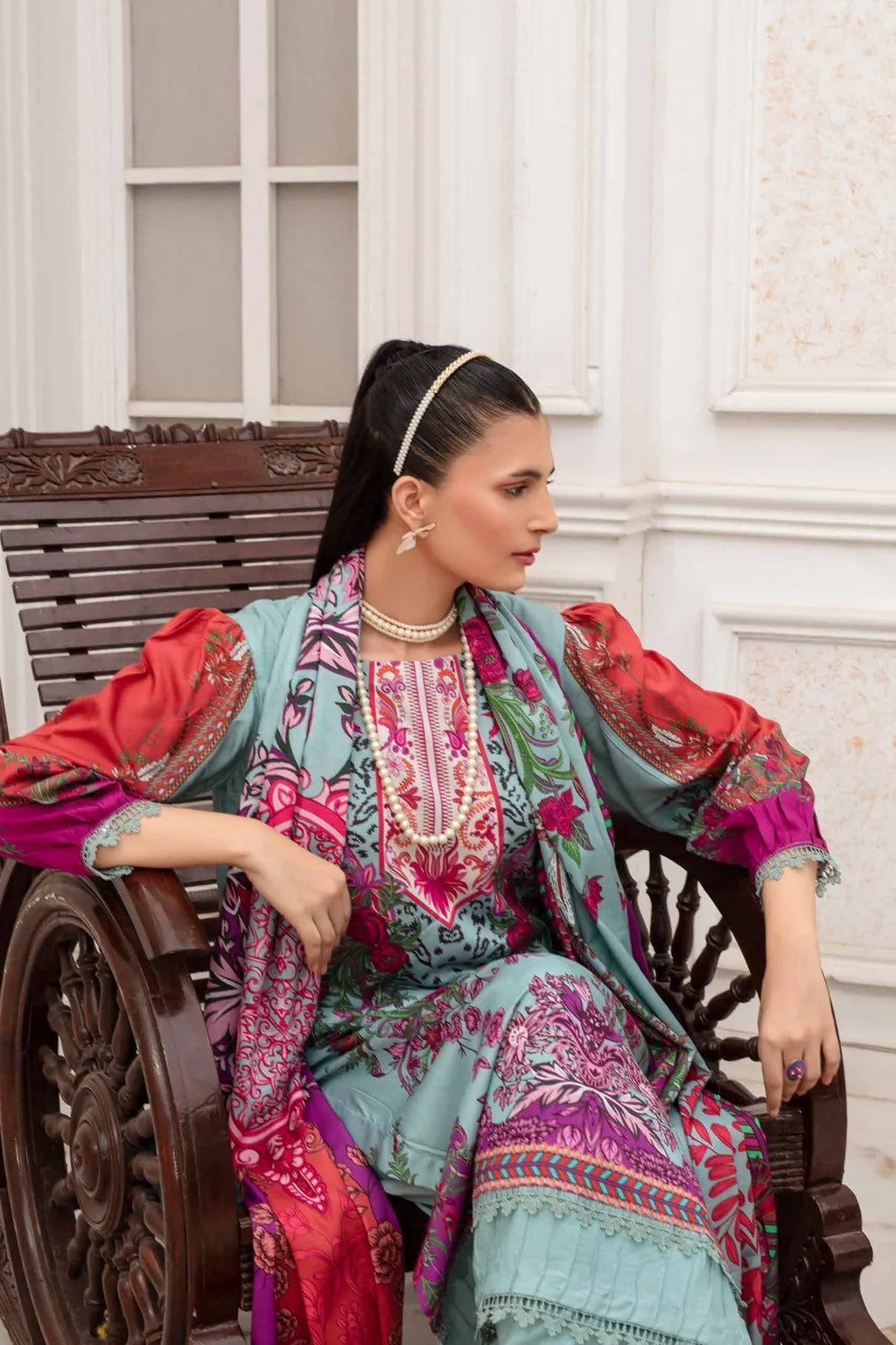 Fabiha By Feroza Digital Printed Linen 3PC D4