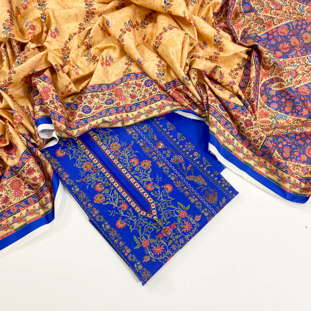 Mausummery Digital Printed Linen 3PC D3