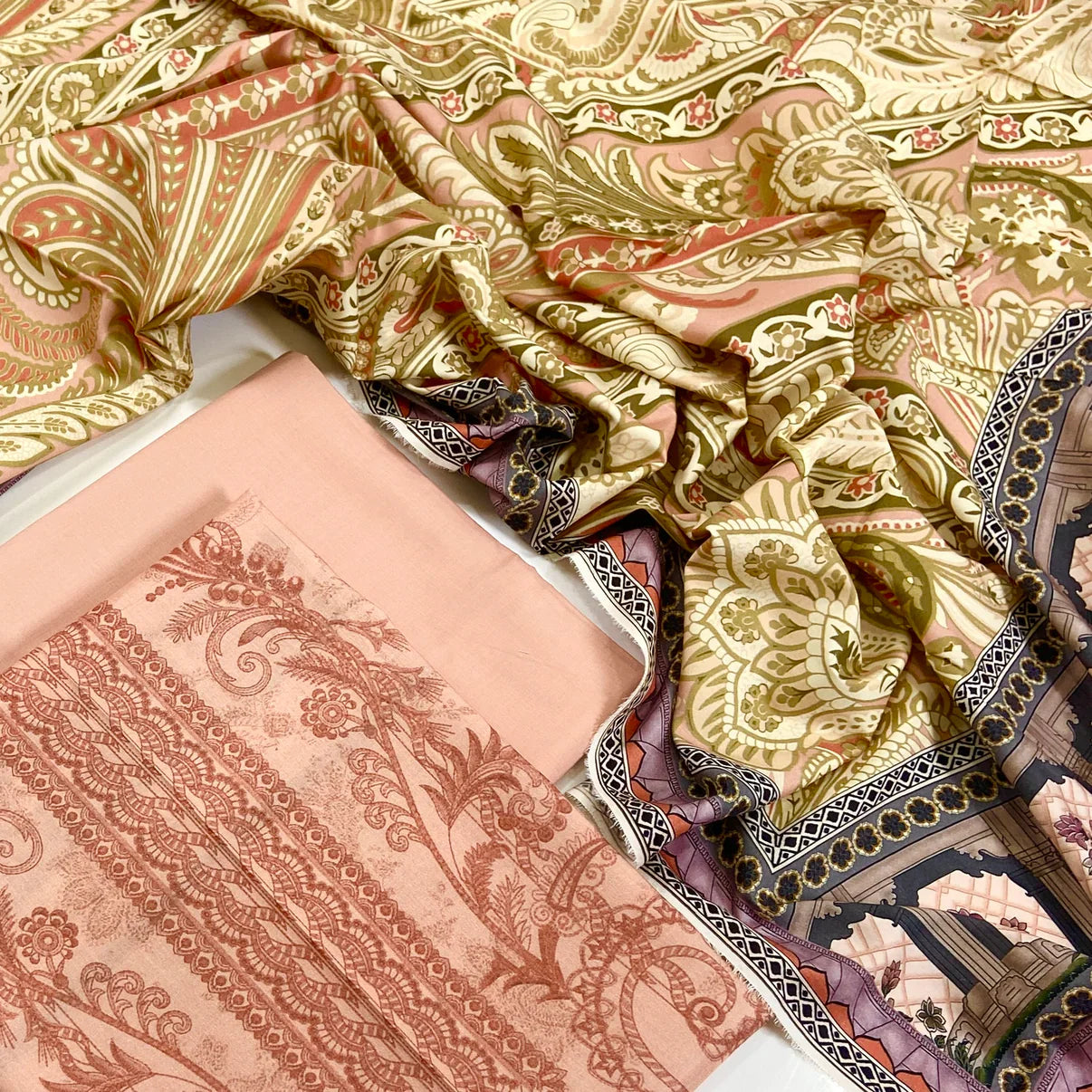 Mausummery Digital Printed Linen 3PC D4