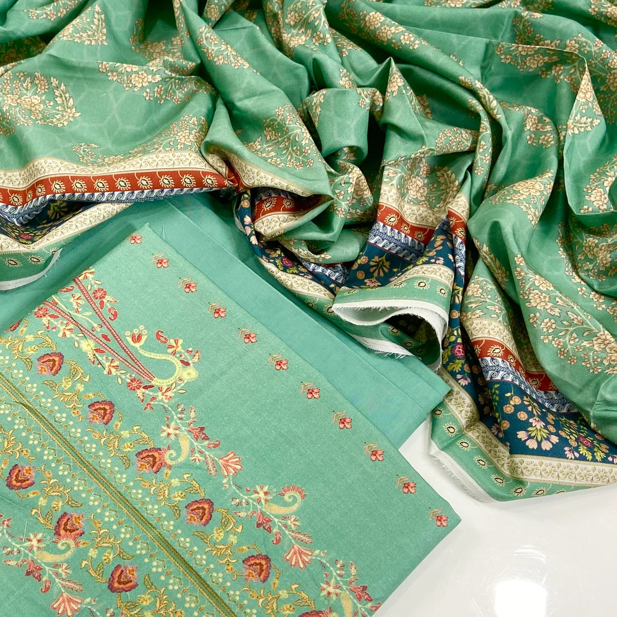 Mausummery Digital Printed Linen 3PC D5