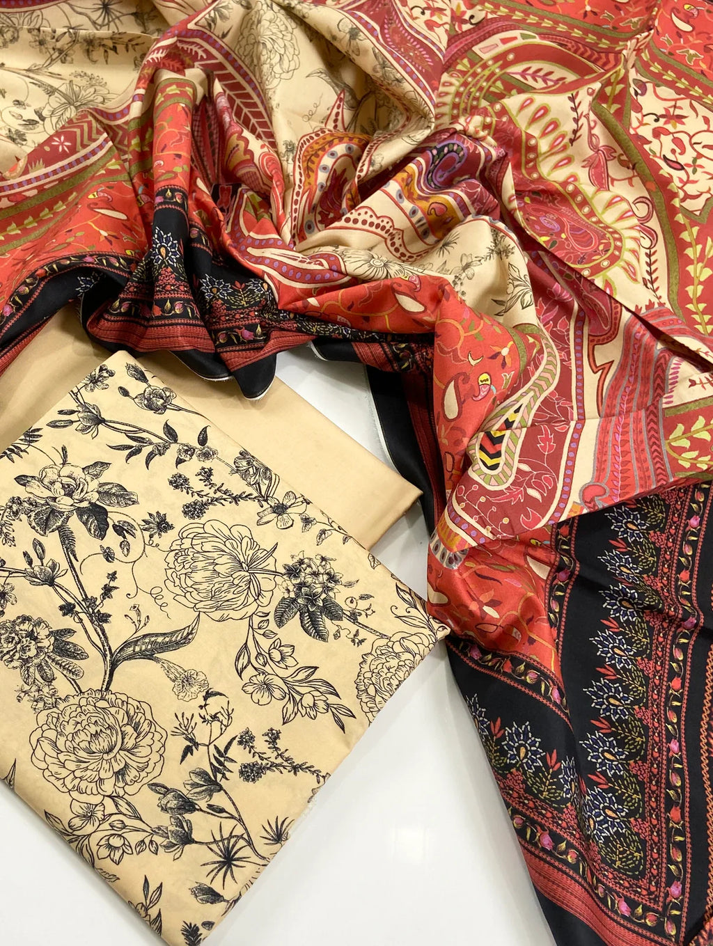 Mausummery Digital Printed Linen 3PC D6