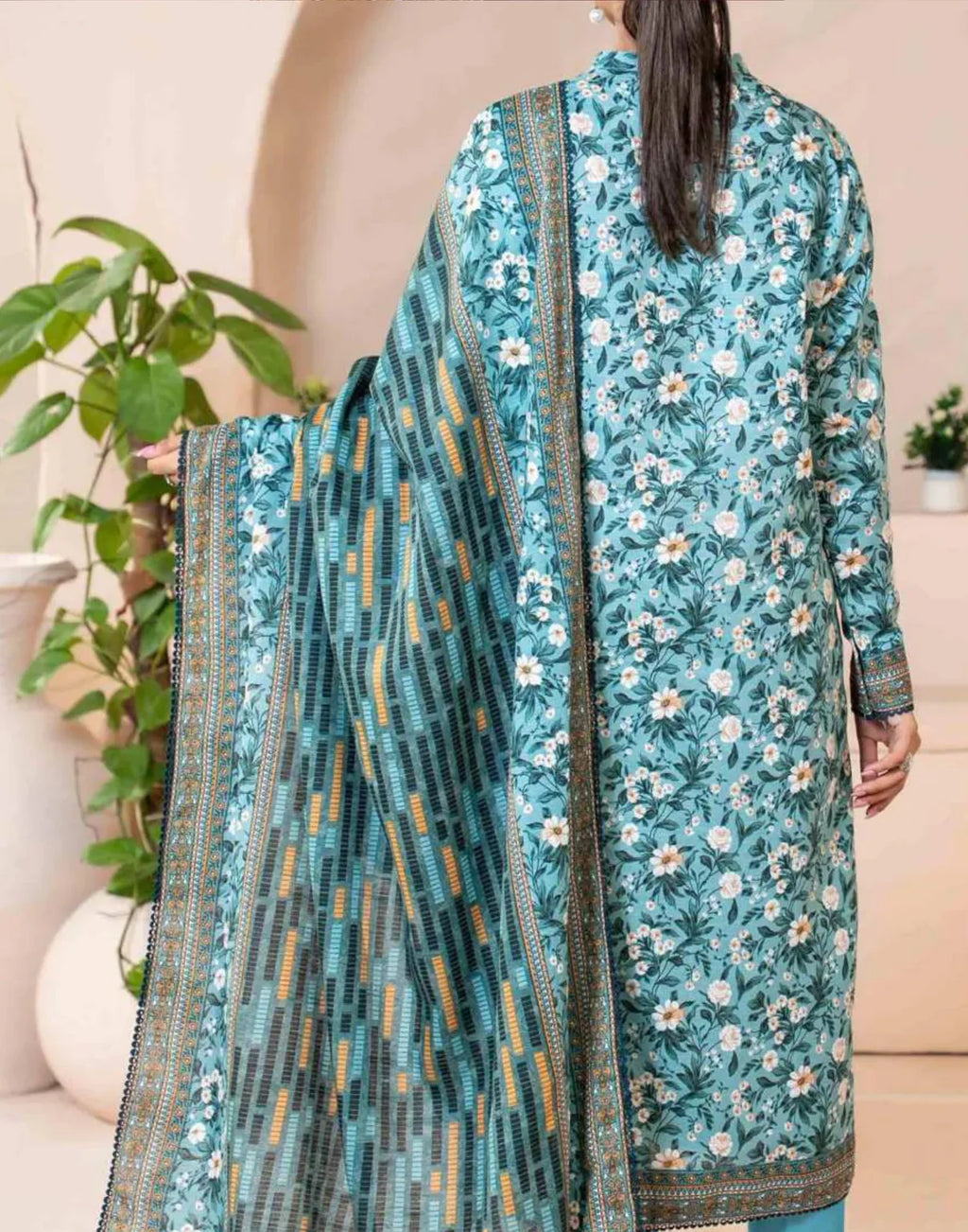 Mehnaz Airjet Printed Khaddar 3PC D1 07