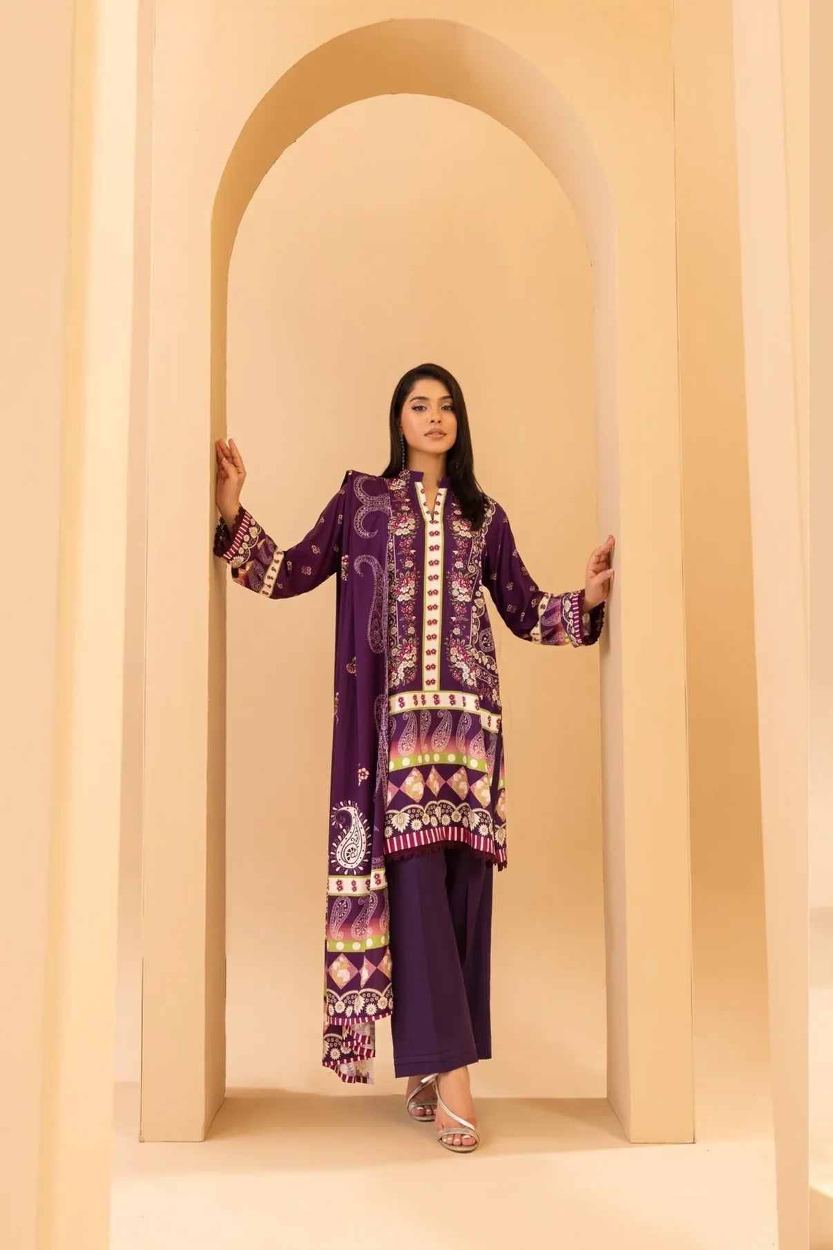 Motifz Premium Printed Linen 3PC D1