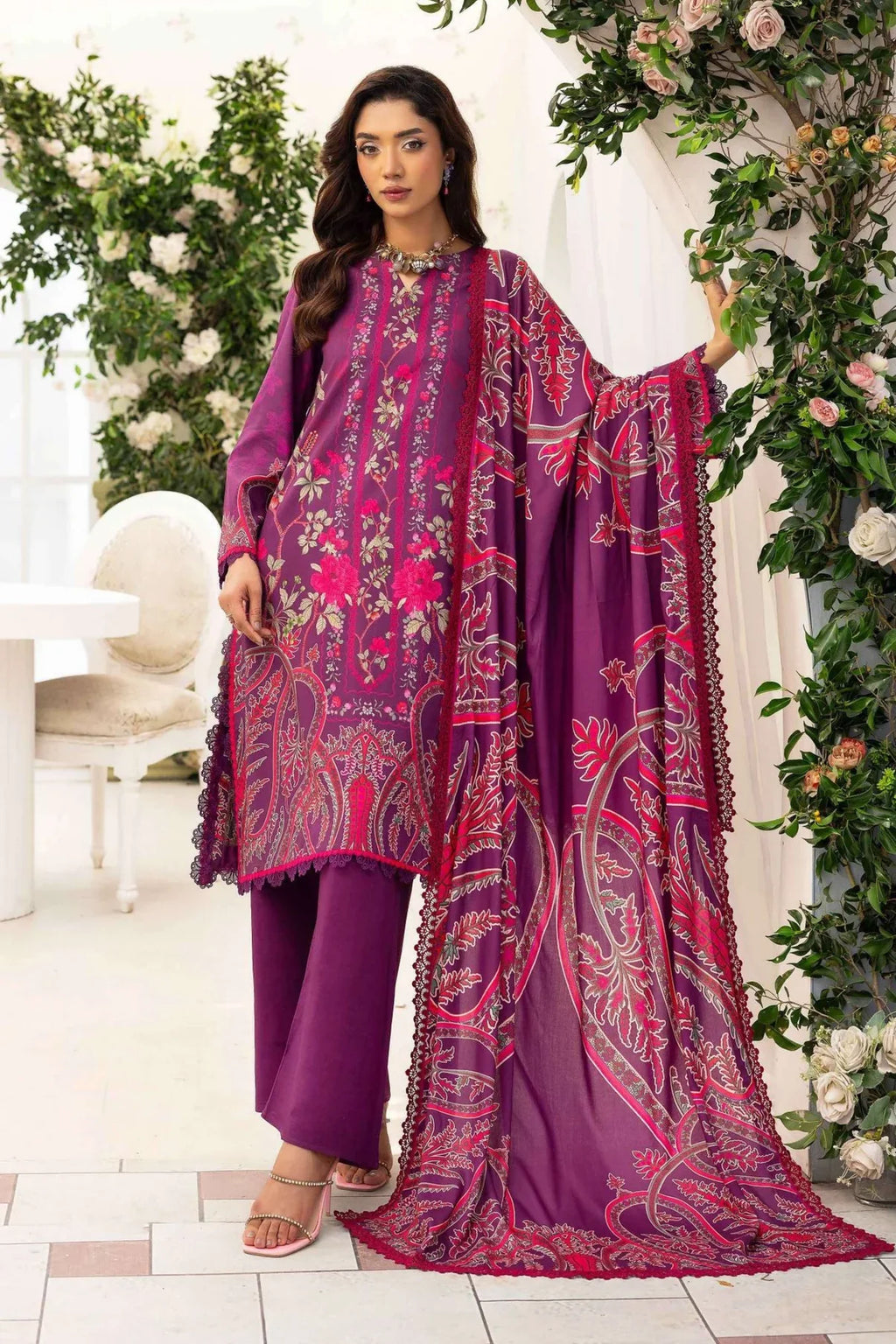 Motifz Premium Printed Linen 3PC D4