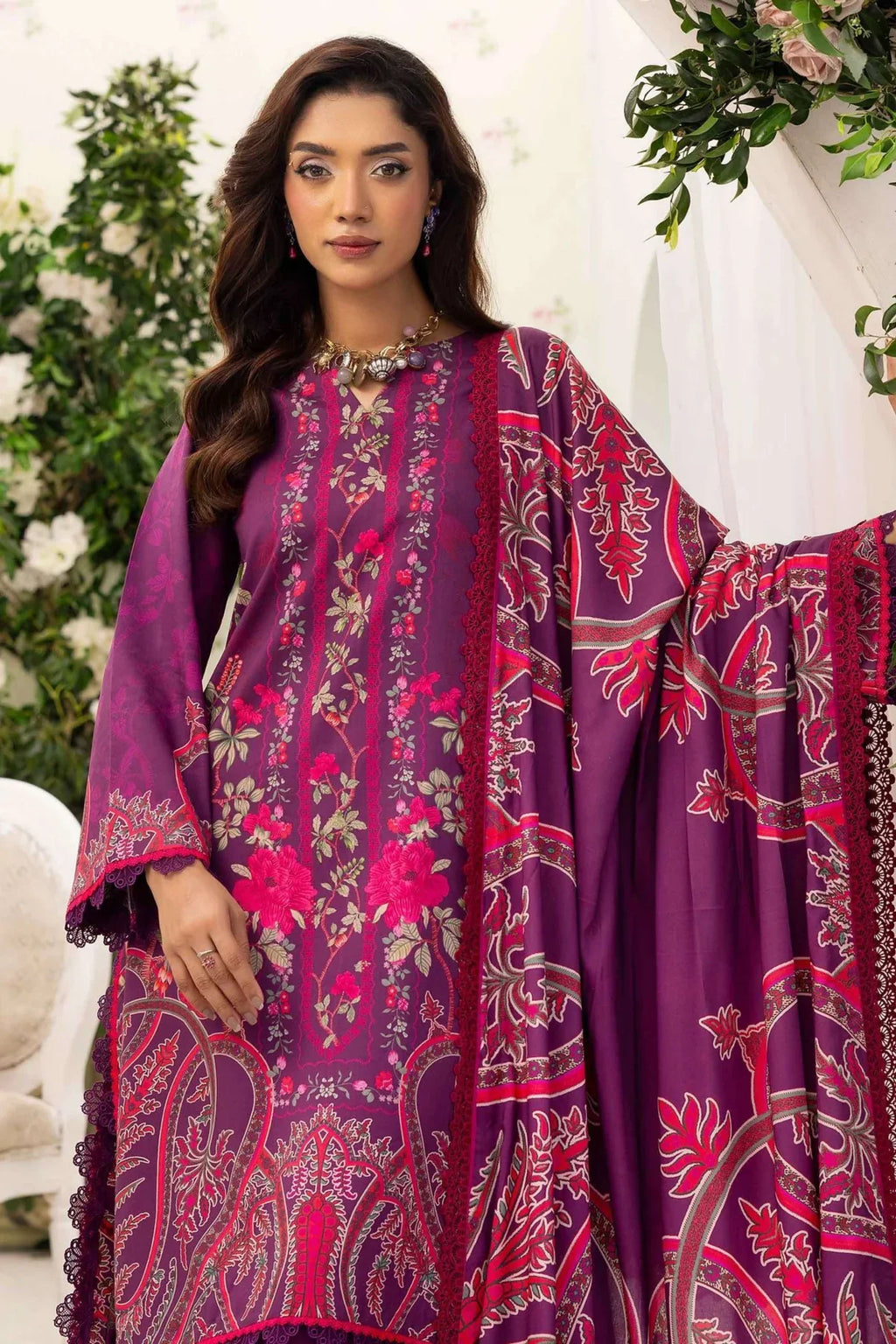 Motifz Premium Printed Linen 3PC D4