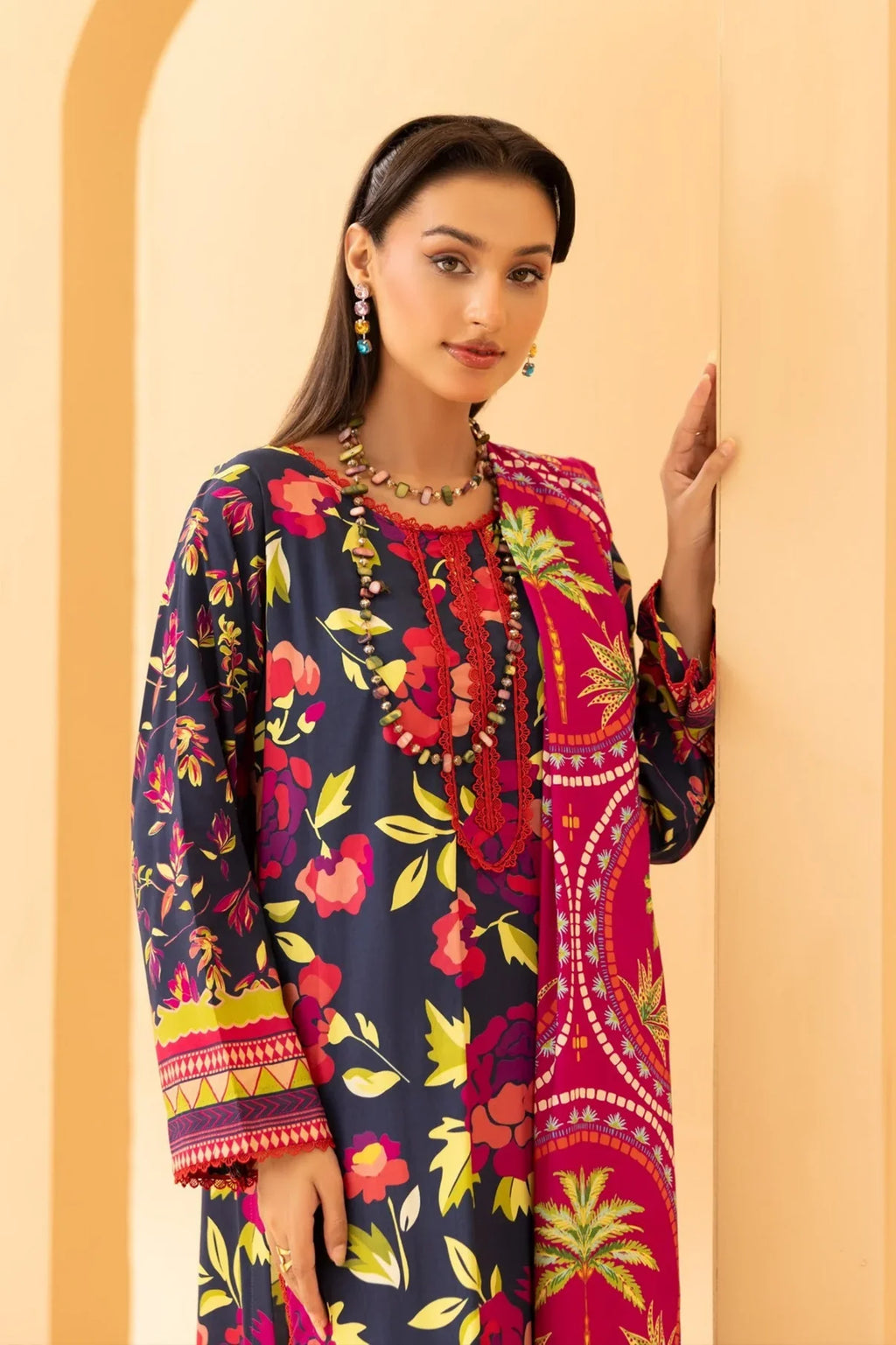 Motifz Premium Printed Linen 3PC D5