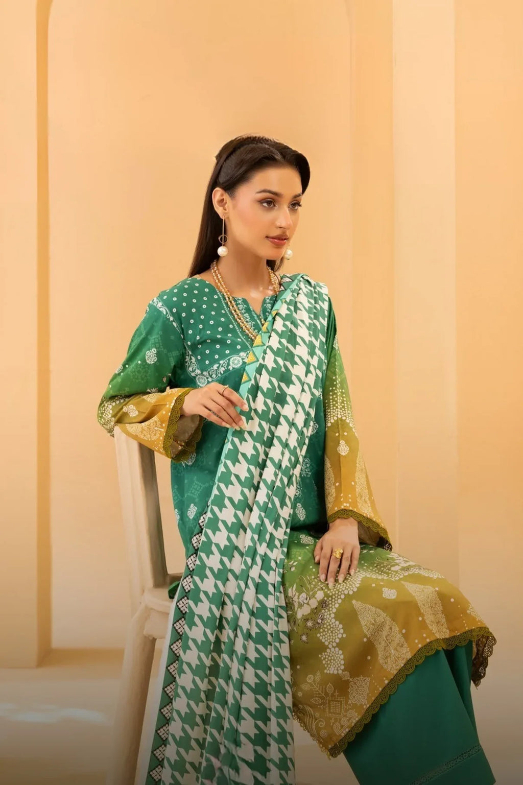 Motifz Premium Printed Linen 3PC D6