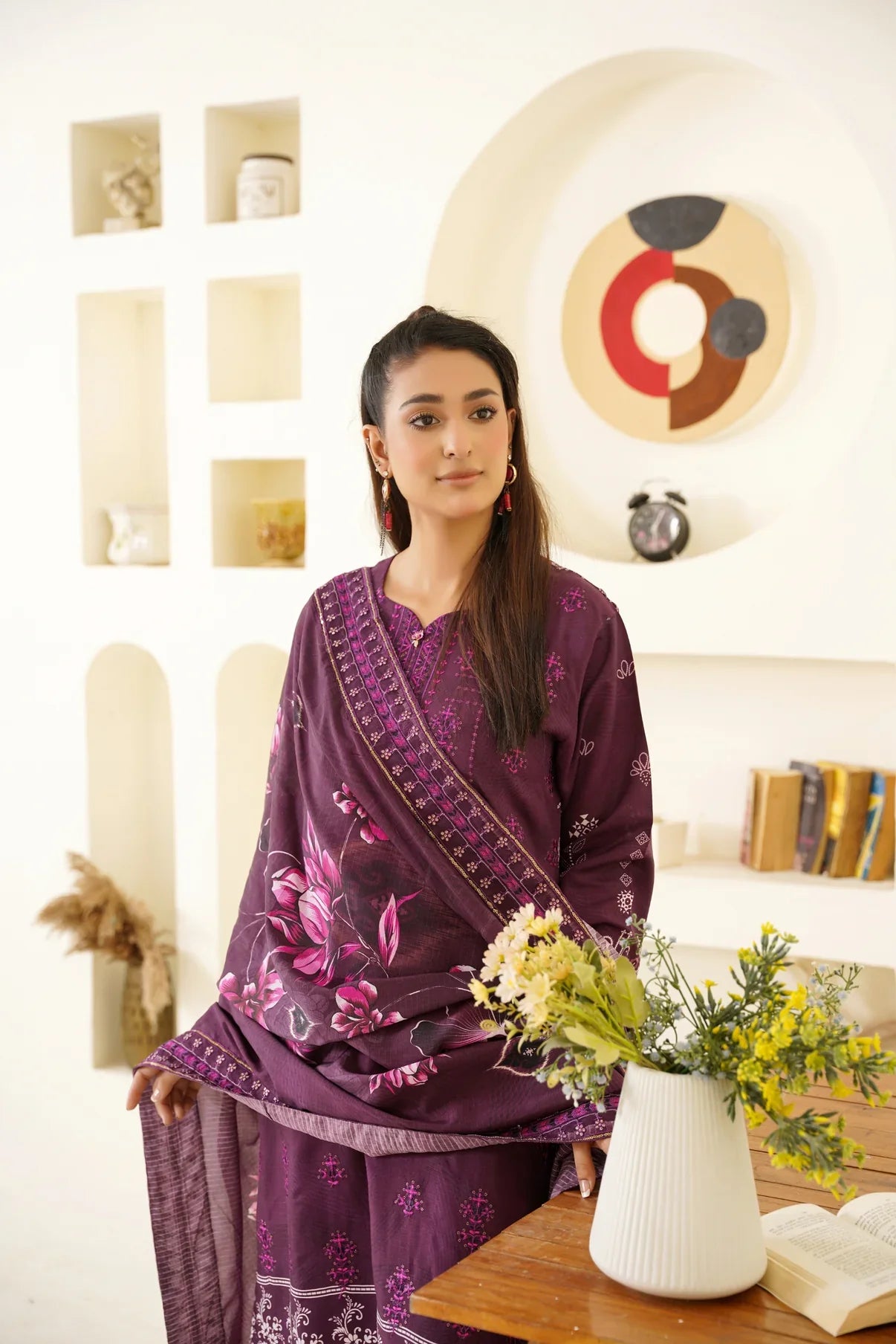 Narm o Nafees By Anaya Noor Embroidered Viscose 3PC D1