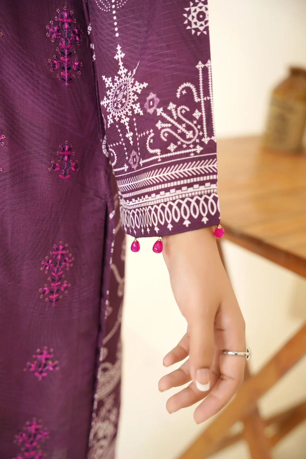 Narm o Nafees By Anaya Noor Embroidered Viscose 3PC D1