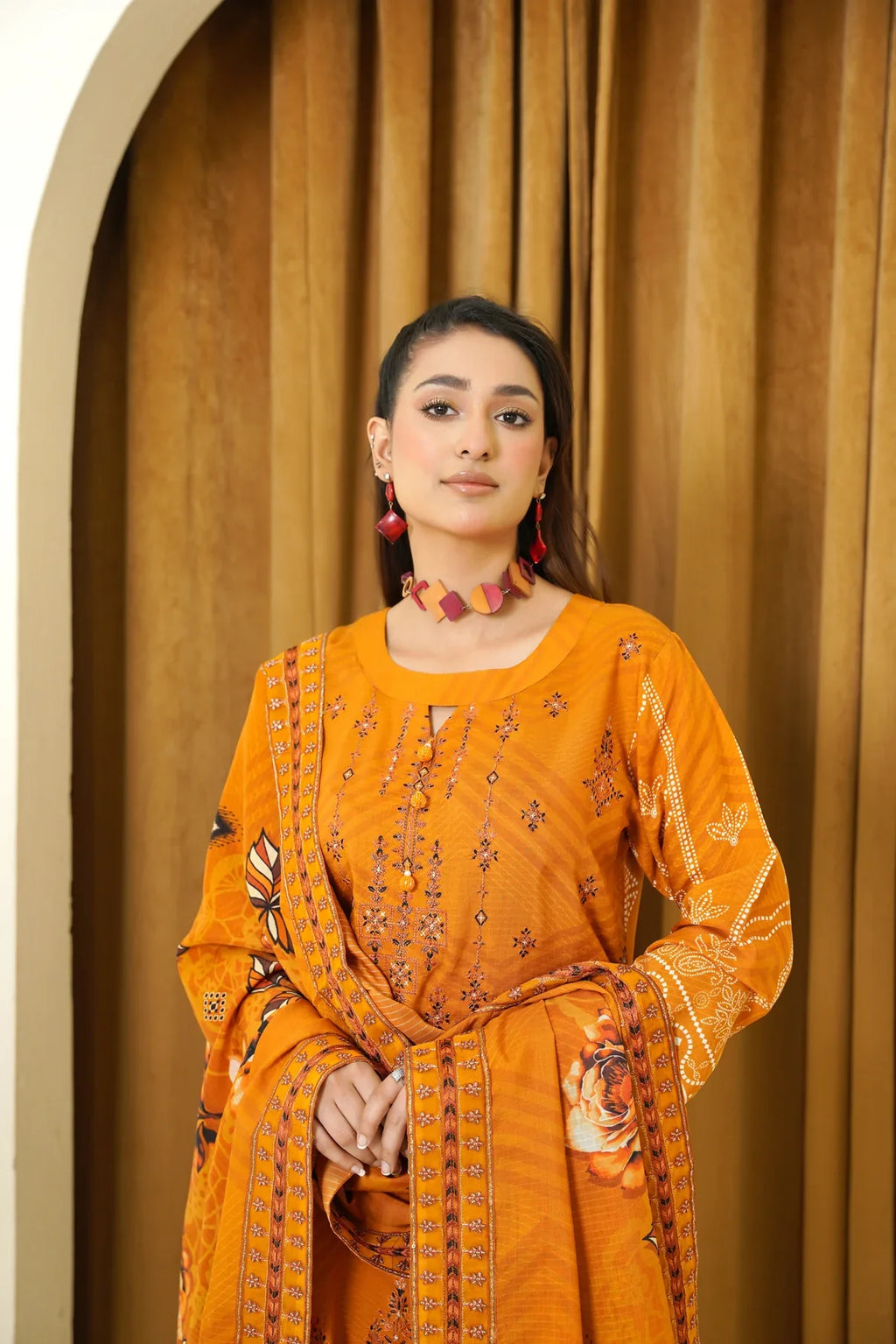 Narm o Nafees By Anaya Noor Embroidered Viscose 3PC D6