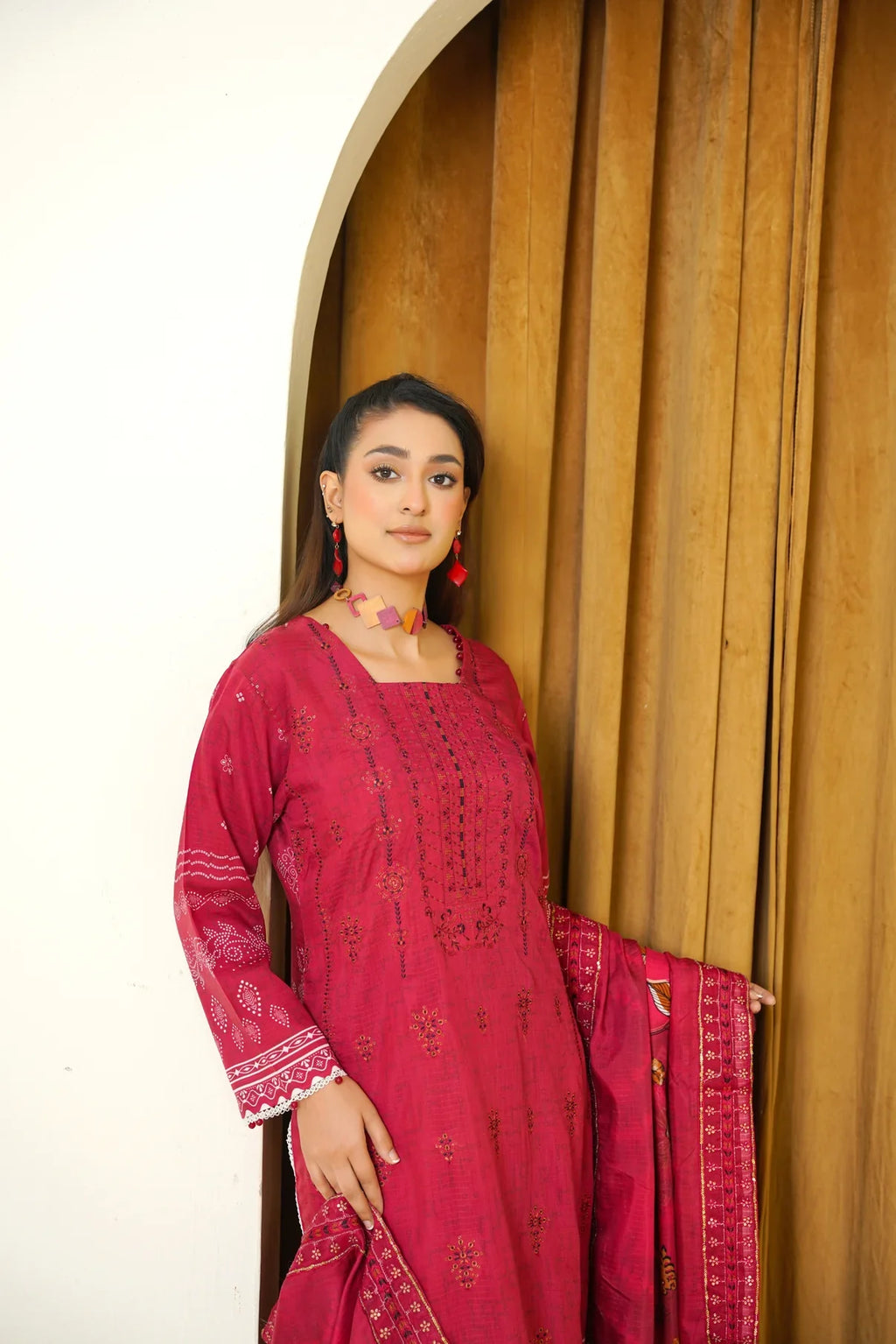 Narm o Nafees By Anaya Noor Embroidered Viscose 3PC D7