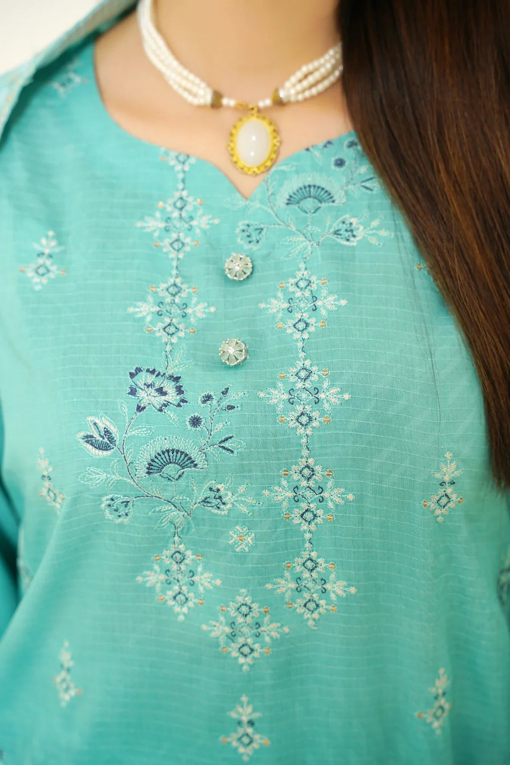 Narm o Nafees By Anaya Noor Embroidered Viscose 3PC D9