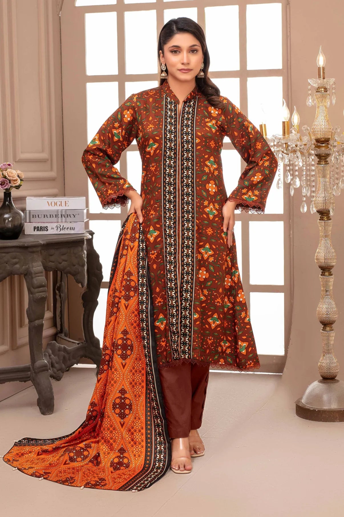 Nayel By Fiza Noor Print Viscose 3PC D1
