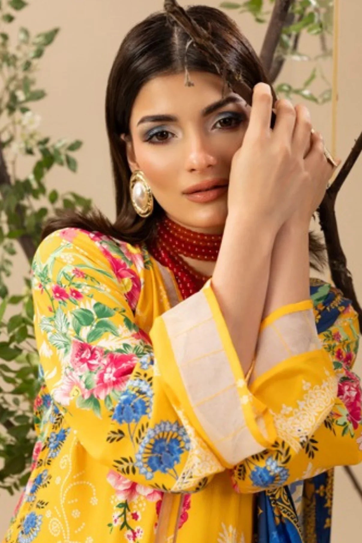 Paltar Printed Slub Linen 3PC D2